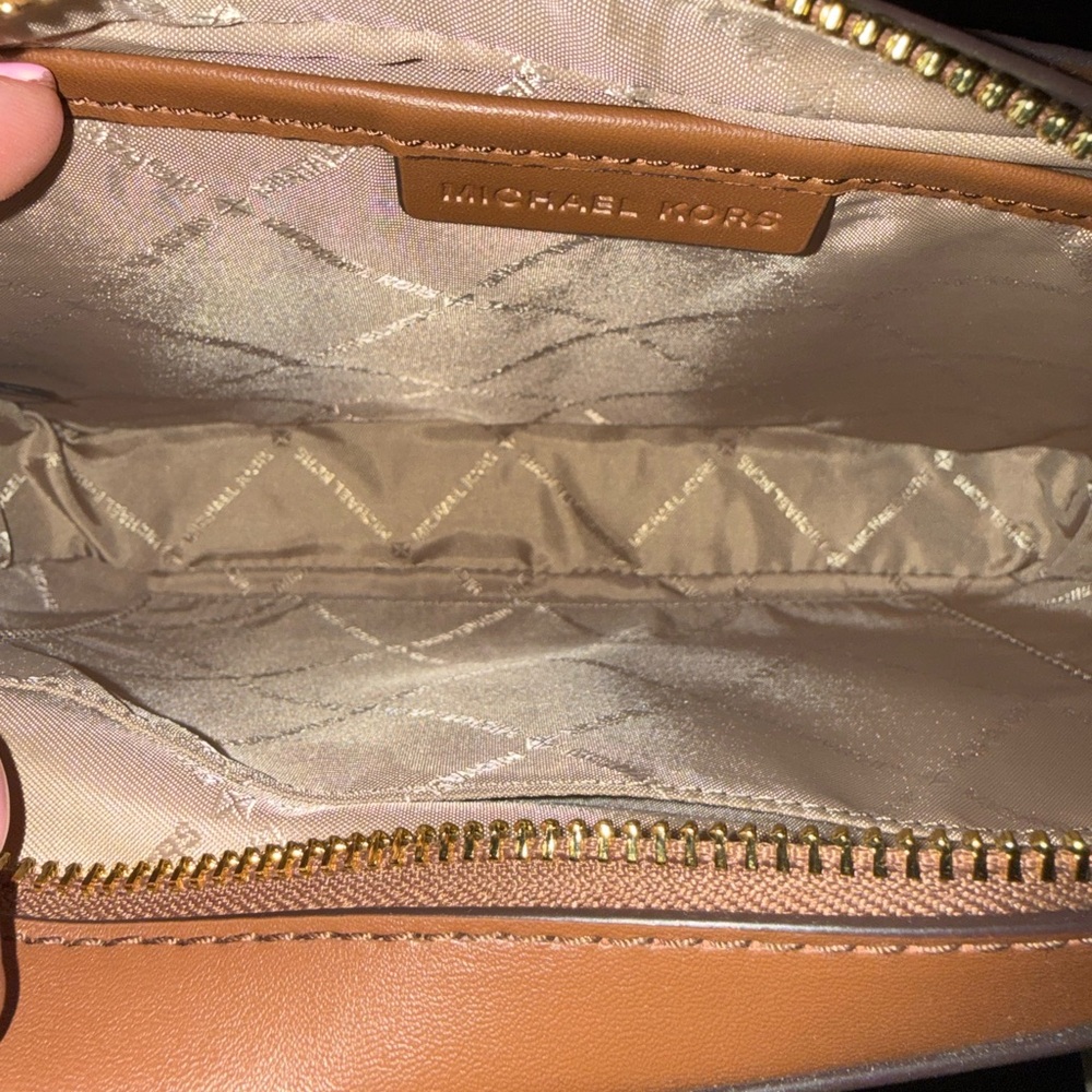 Michael Kors Cream Logo Crossbody with Gold Hardware - Picture 8 of 8